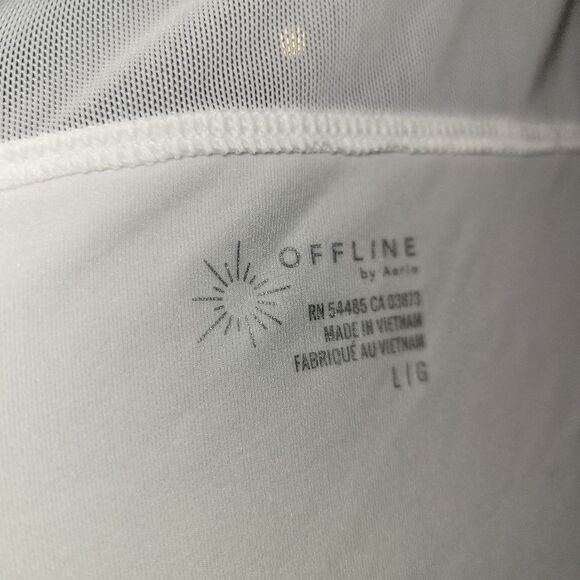 OFFLINE Aerie Sweat Sesh tank. Size L WHITE NWT - Picture 3 of 6